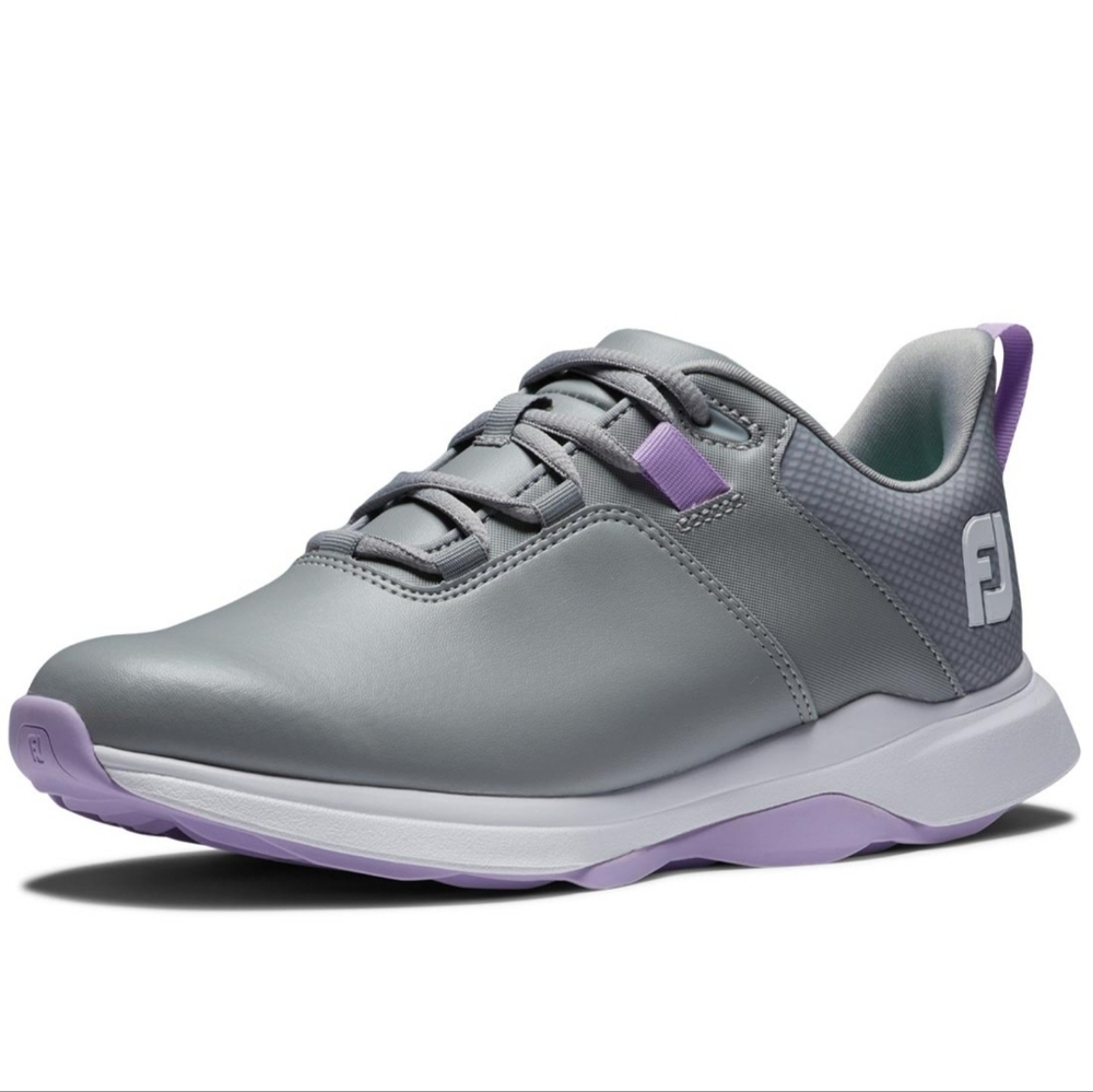 FootJoy Women's ProLite Golf Shoes Grey/Lilac - Picture 1 of 5